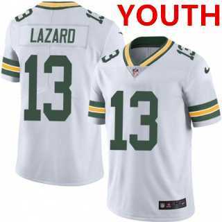 Youth Green Bay Packers #13 Allen Lazard White Vapor Untouchable Limited Stitched Jersey Dzhi->youth nfl jersey->Youth Jersey